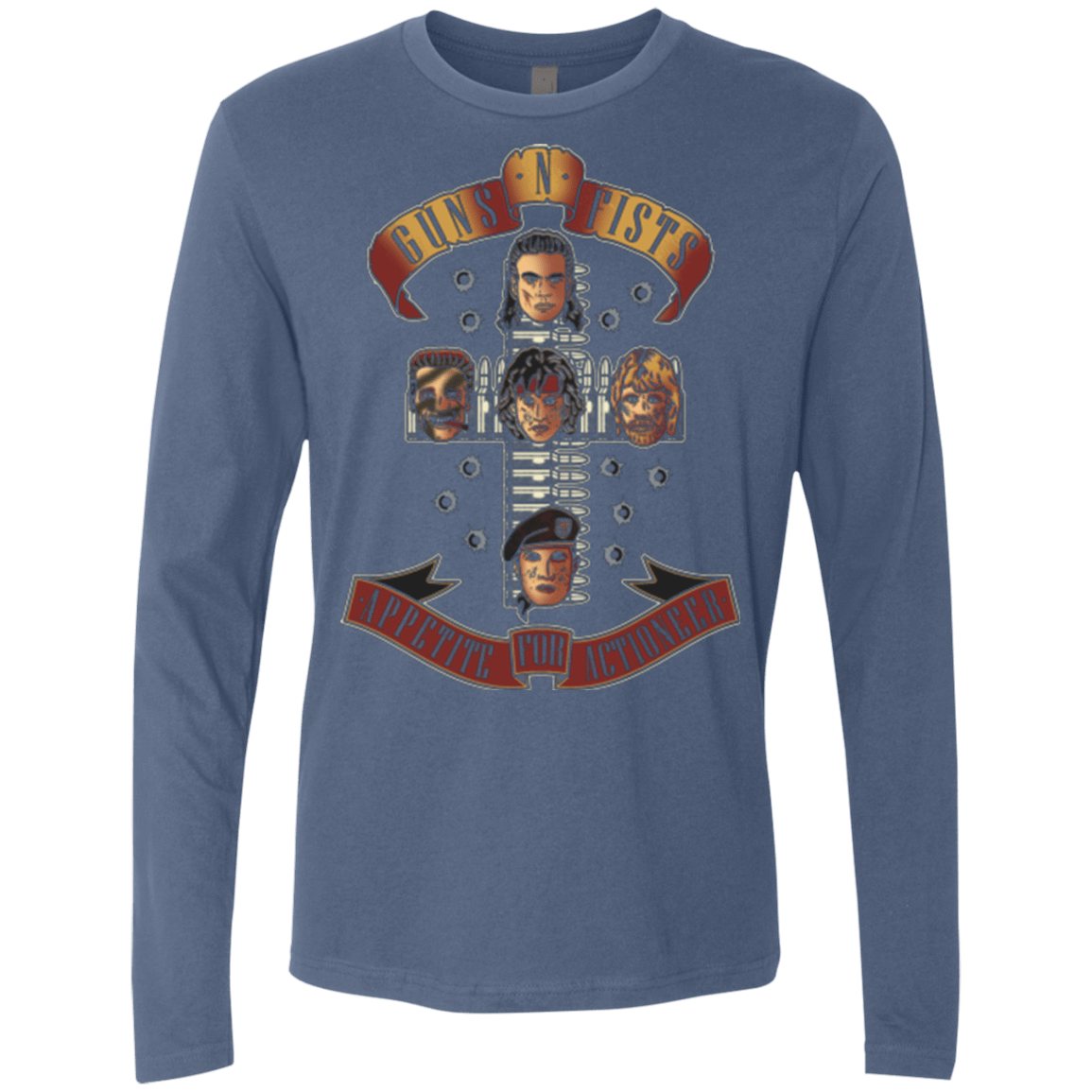 T-Shirts Indigo / Small Appetite for Actioneer Men's Premium Long Sleeve