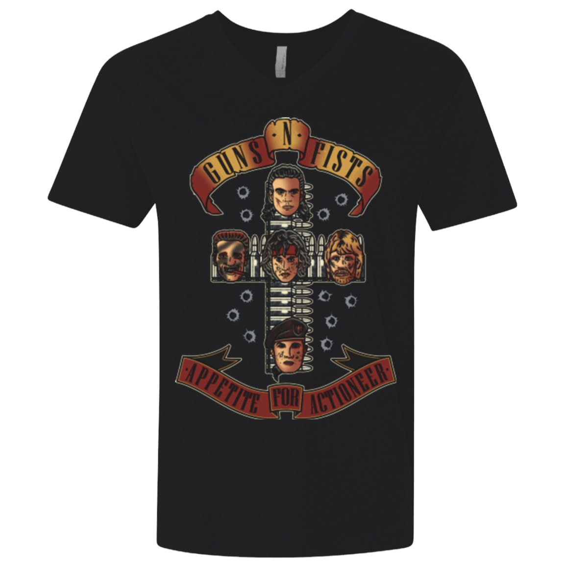 T-Shirts Black / X-Small Appetite for Actioneer Men's Premium V-Neck