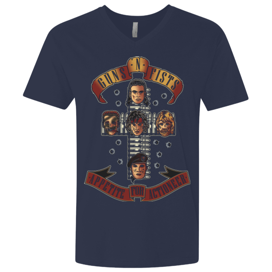 T-Shirts Midnight Navy / X-Small Appetite for Actioneer Men's Premium V-Neck