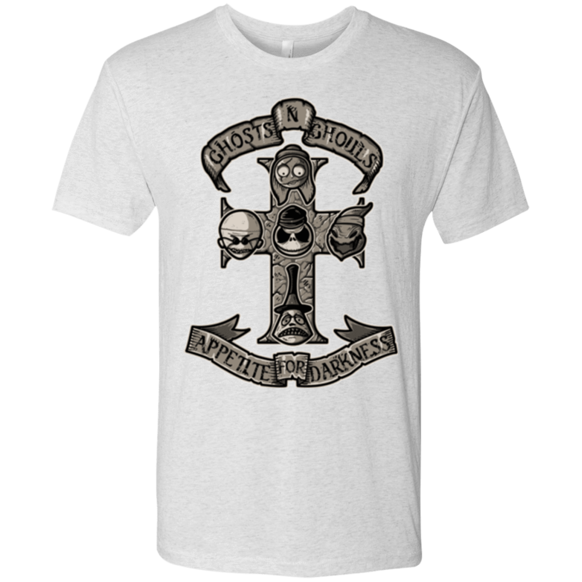 T-Shirts Heather White / Small APPETITE FOR DARKNESS Men's Triblend T-Shirt