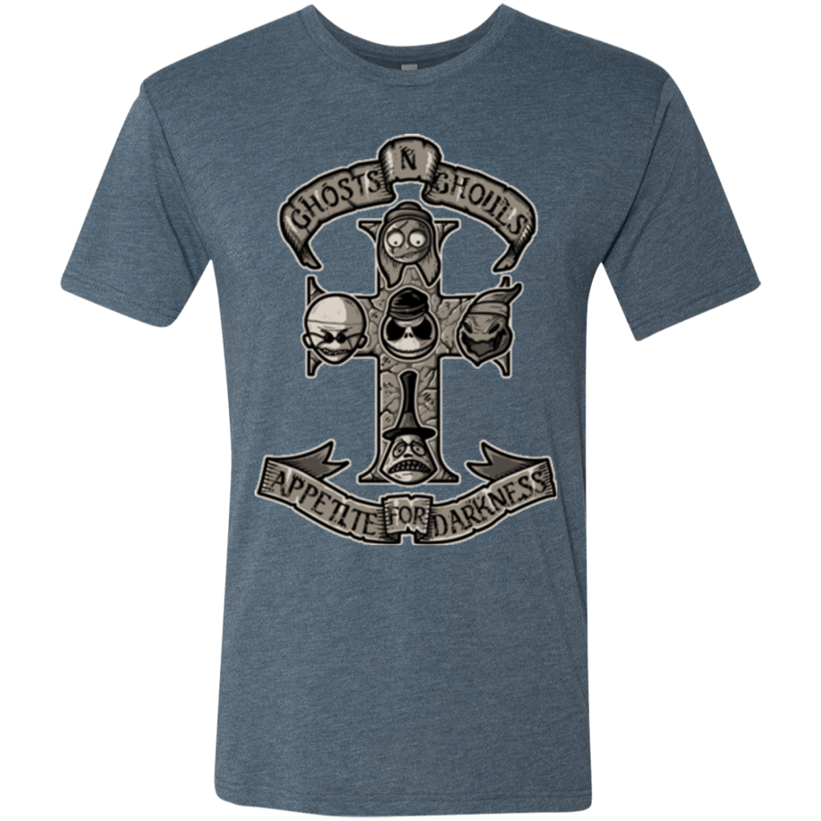 T-Shirts Indigo / Small APPETITE FOR DARKNESS Men's Triblend T-Shirt
