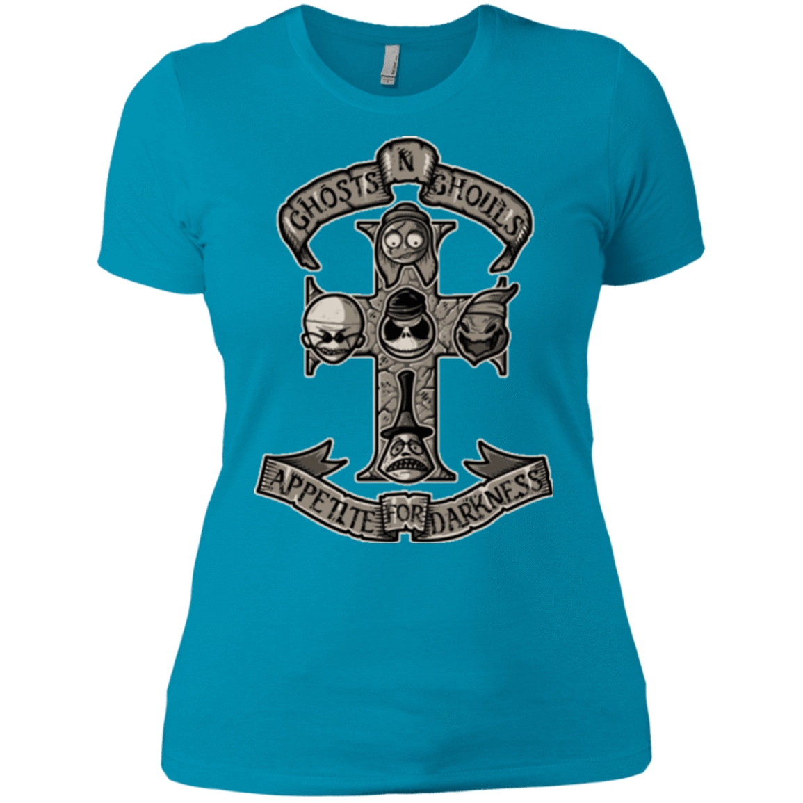 T-Shirts Turquoise / X-Small APPETITE FOR DARKNESS Women's Premium T-Shirt