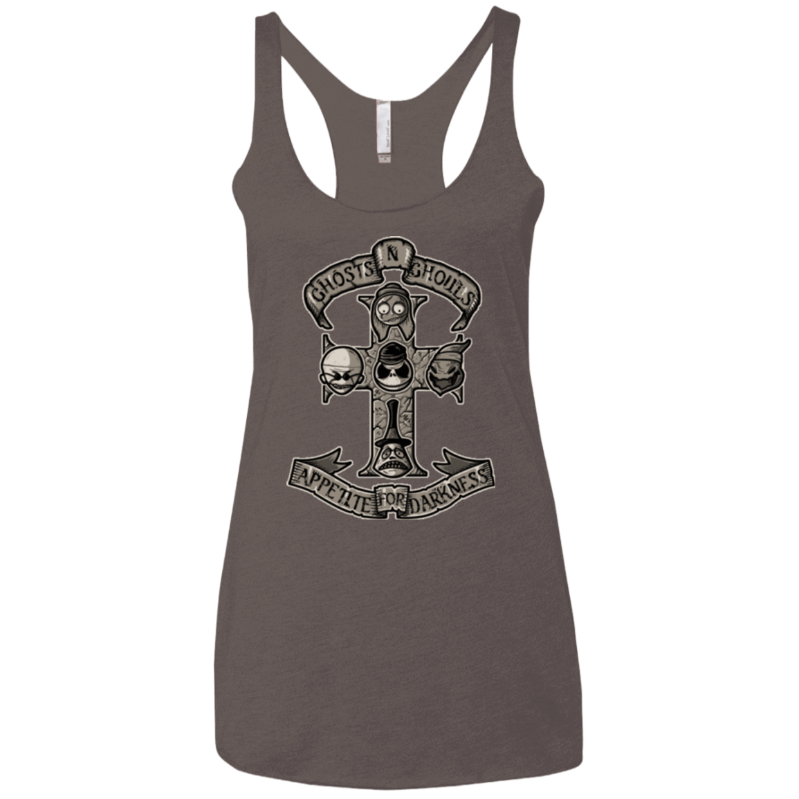 T-Shirts Macchiato / X-Small APPETITE FOR DARKNESS Women's Triblend Racerback Tank