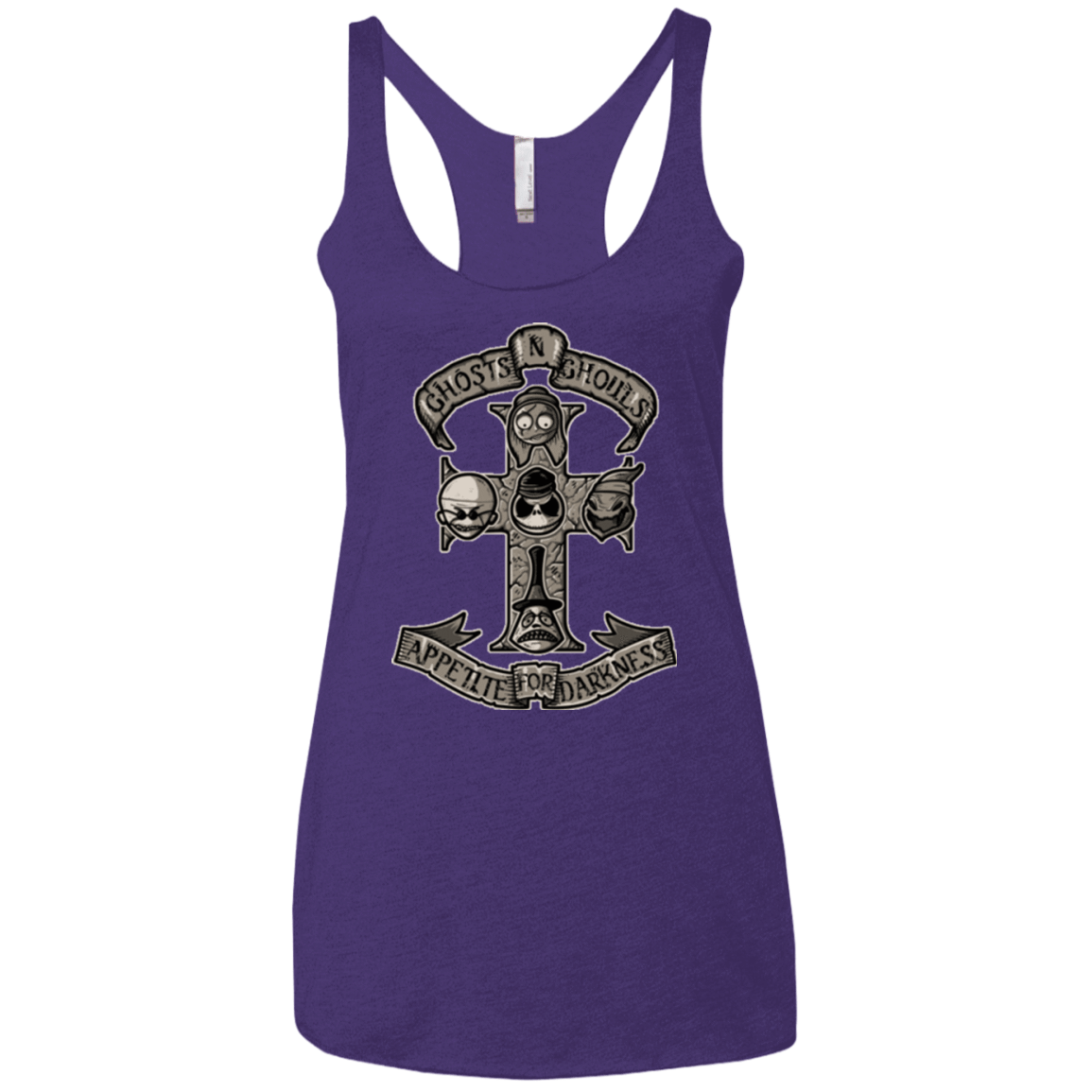 T-Shirts Purple / X-Small APPETITE FOR DARKNESS Women's Triblend Racerback Tank
