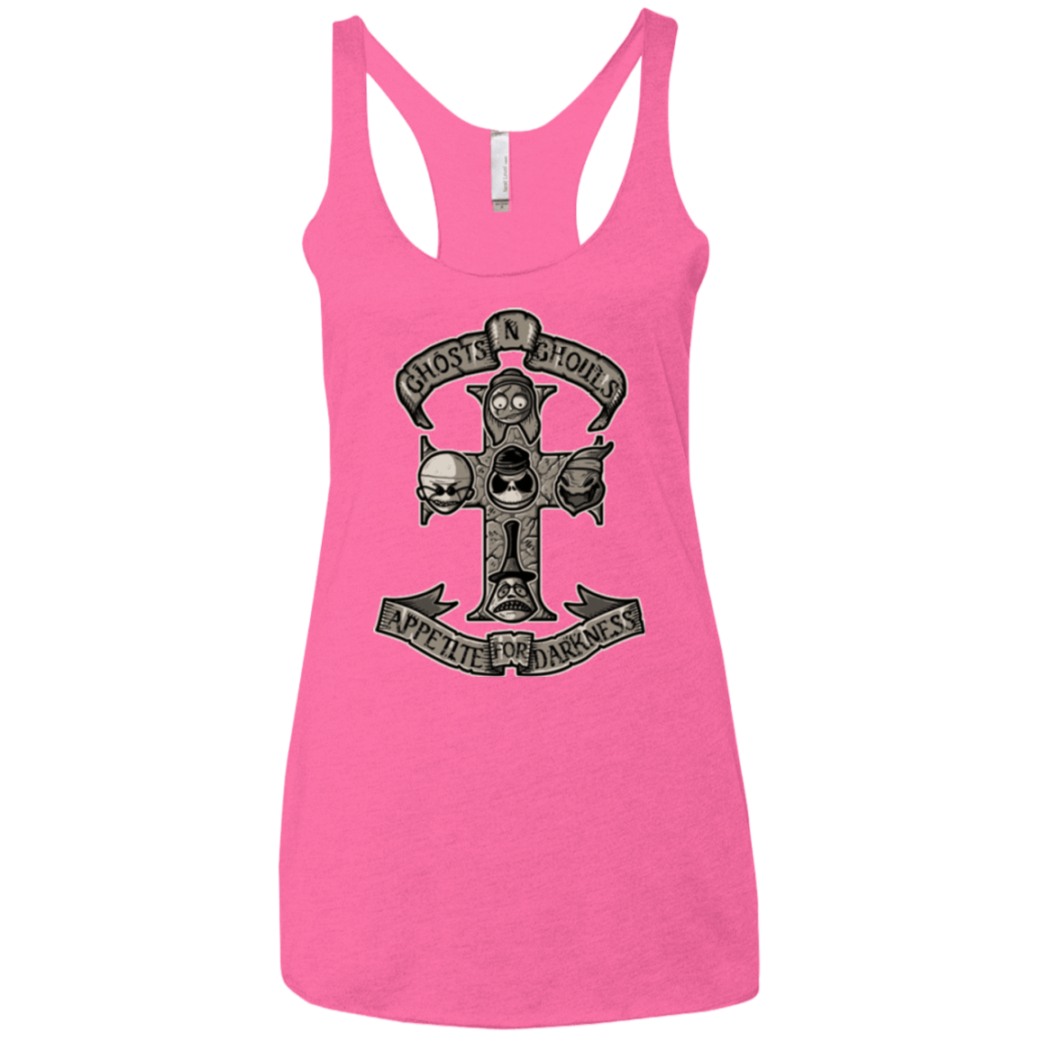 T-Shirts Vintage Pink / X-Small APPETITE FOR DARKNESS Women's Triblend Racerback Tank
