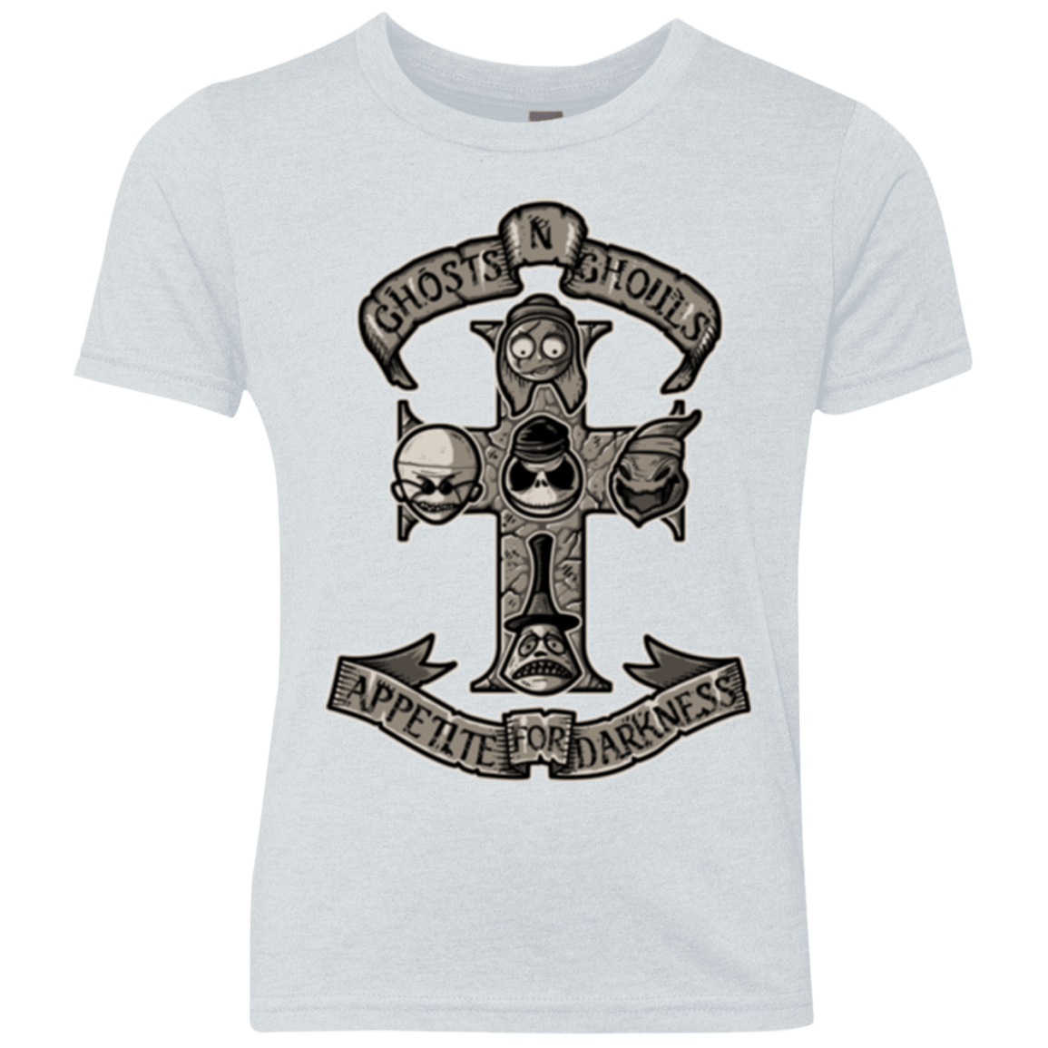 T-Shirts Heather White / YXS APPETITE FOR DARKNESS Youth Triblend T-Shirt