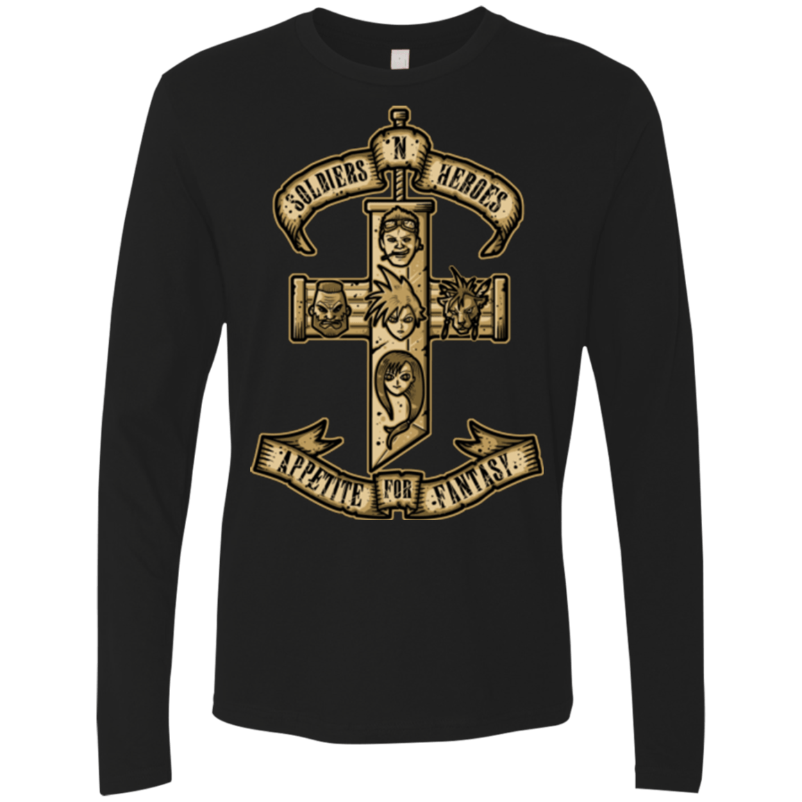 T-Shirts Black / Small APPETITE FOR FANTASY Men's Premium Long Sleeve
