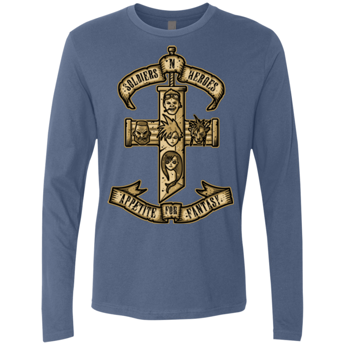 T-Shirts Indigo / Small APPETITE FOR FANTASY Men's Premium Long Sleeve