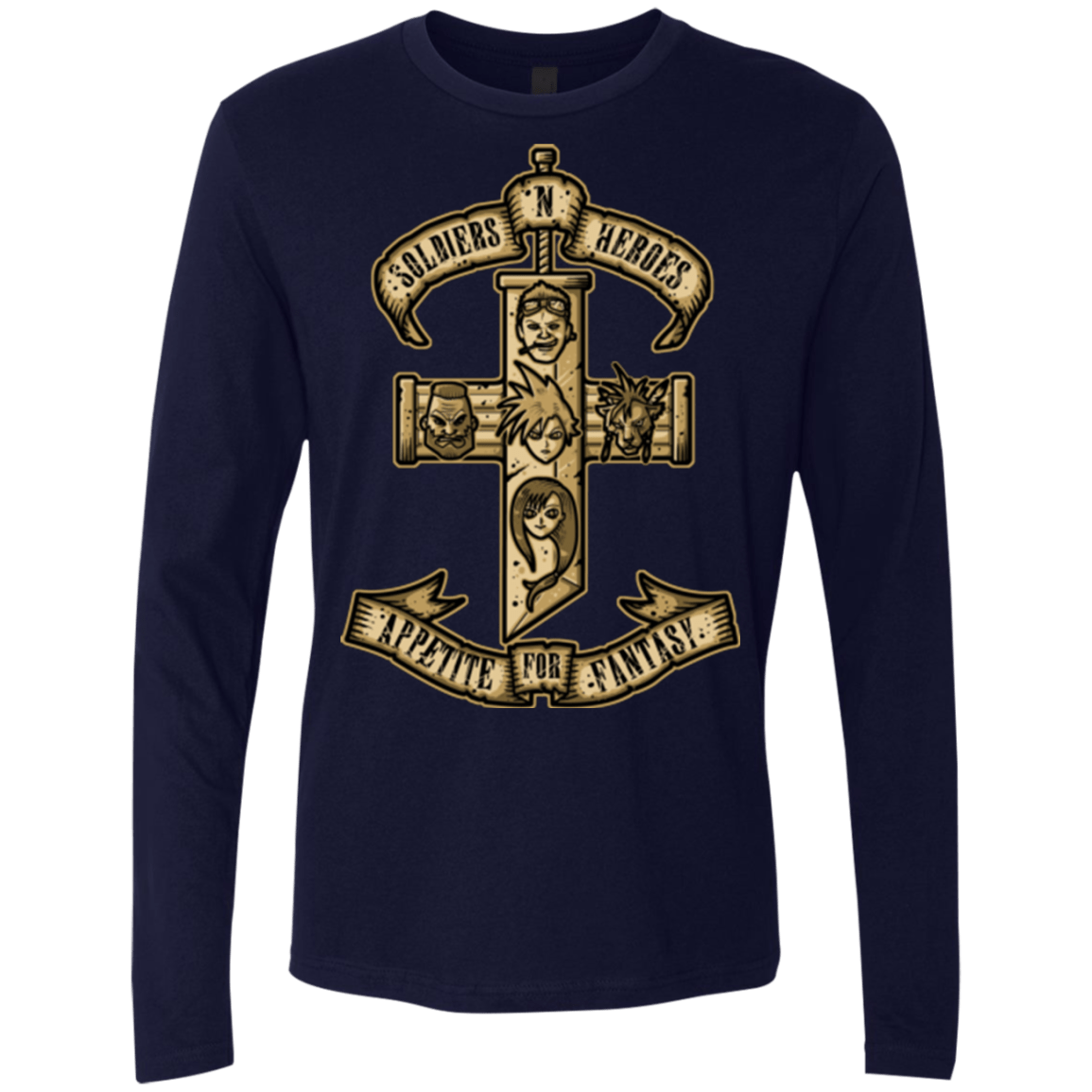 T-Shirts Midnight Navy / Small APPETITE FOR FANTASY Men's Premium Long Sleeve
