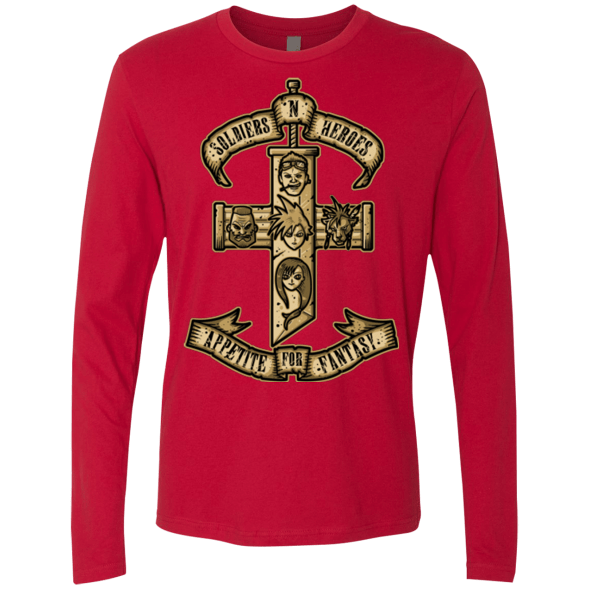 T-Shirts Red / Small APPETITE FOR FANTASY Men's Premium Long Sleeve