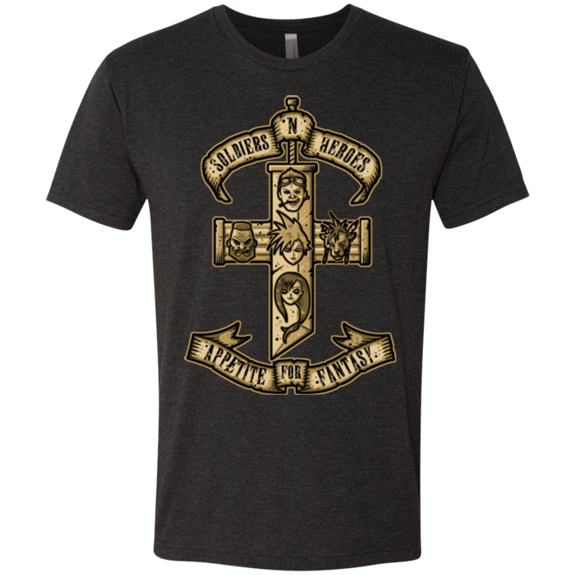 T-Shirts Vintage Black / Small APPETITE FOR FANTASY Men's Triblend T-Shirt