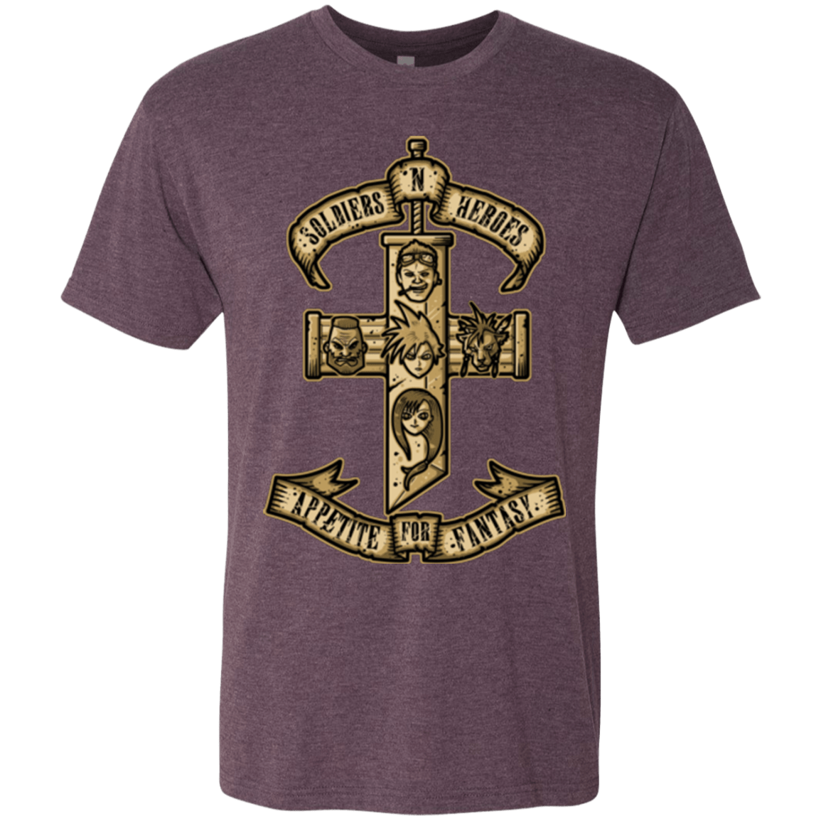 T-Shirts Vintage Purple / Small APPETITE FOR FANTASY Men's Triblend T-Shirt