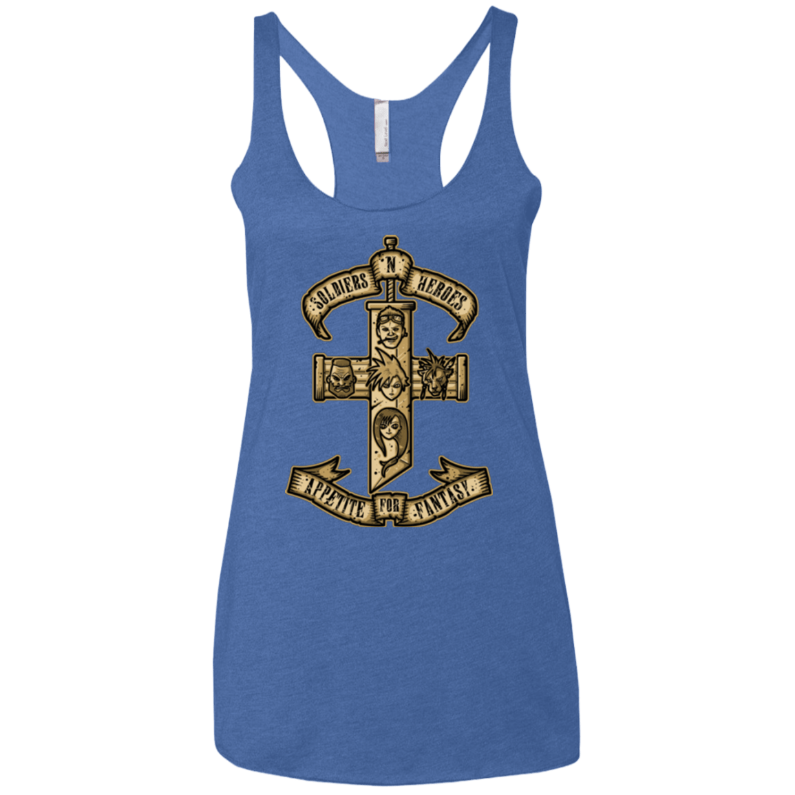 T-Shirts Vintage Royal / X-Small APPETITE FOR FANTASY Women's Triblend Racerback Tank