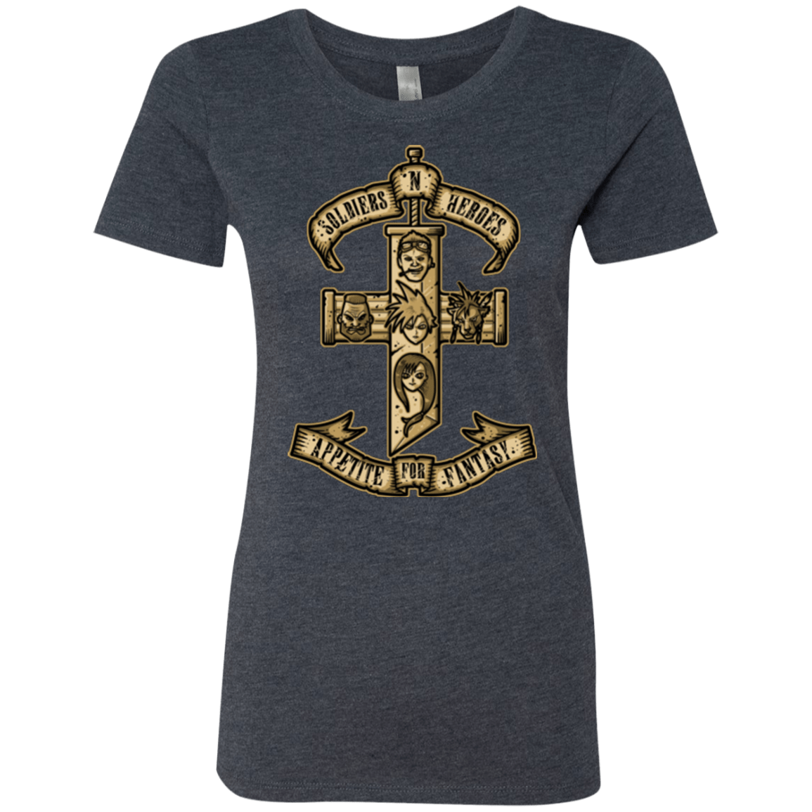 T-Shirts Vintage Navy / Small APPETITE FOR FANTASY Women's Triblend T-Shirt