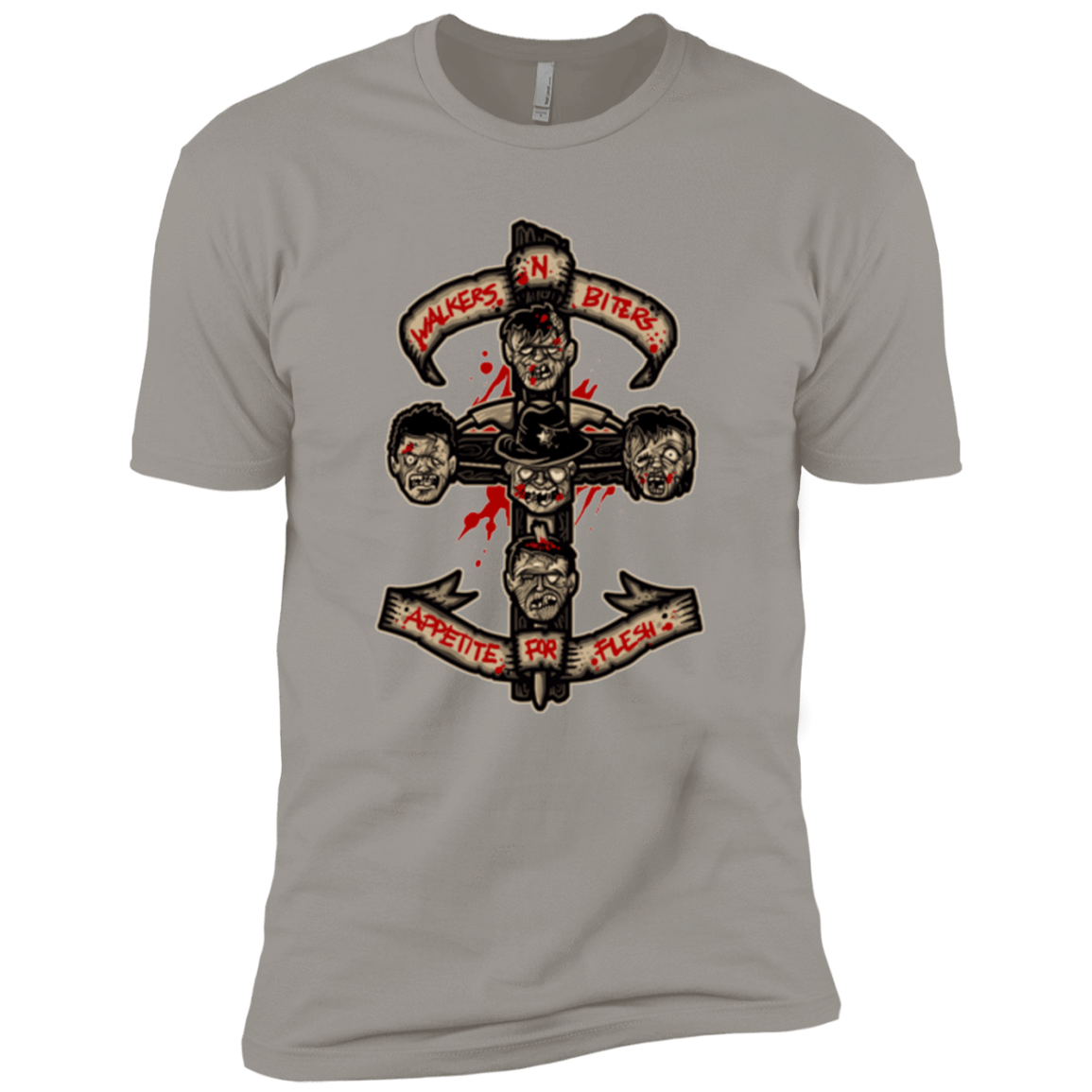 T-Shirts Light Grey / YXS APPETITE FOR FLESH Boys Premium T-Shirt