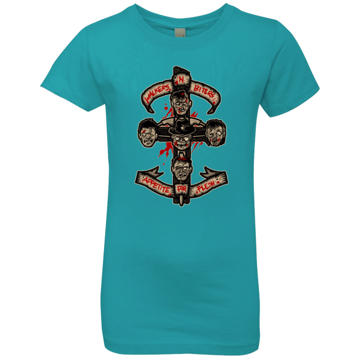 T-Shirts Tahiti Blue / YXS APPETITE FOR FLESH Girls Premium T-Shirt