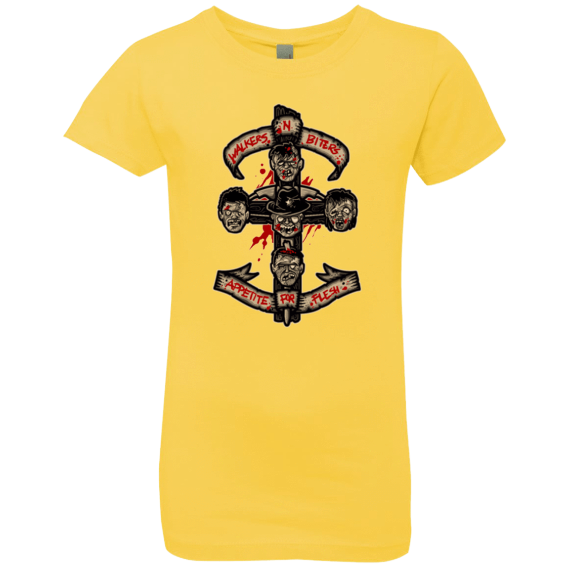 T-Shirts Vibrant Yellow / YXS APPETITE FOR FLESH Girls Premium T-Shirt