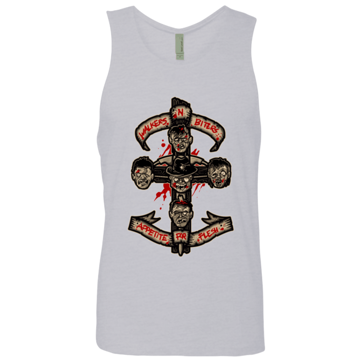 T-Shirts Heather Grey / Small APPETITE FOR FLESH Men's Premium Tank Top