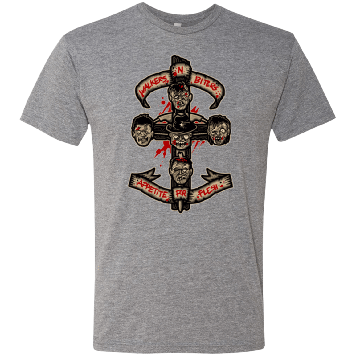T-Shirts Premium Heather / Small APPETITE FOR FLESH Men's Triblend T-Shirt