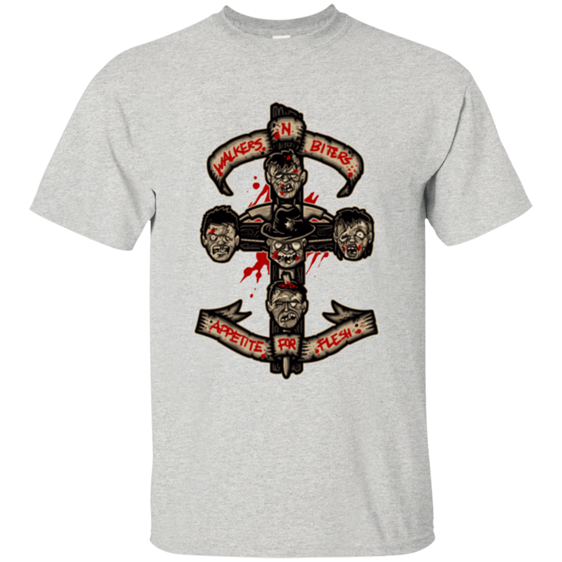 T-Shirts Ash / Small APPETITE FOR FLESH T-Shirt