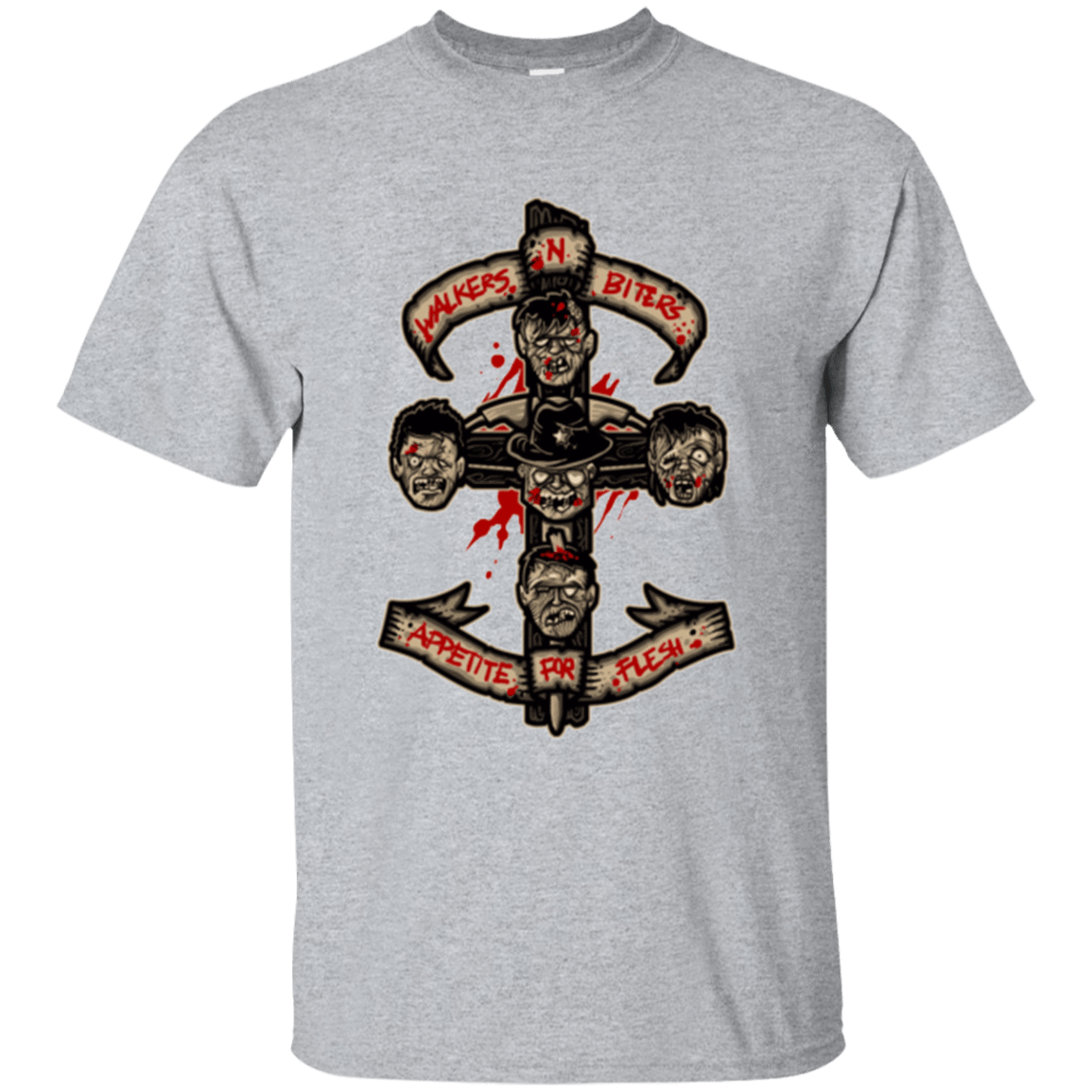 T-Shirts Sport Grey / Small APPETITE FOR FLESH T-Shirt