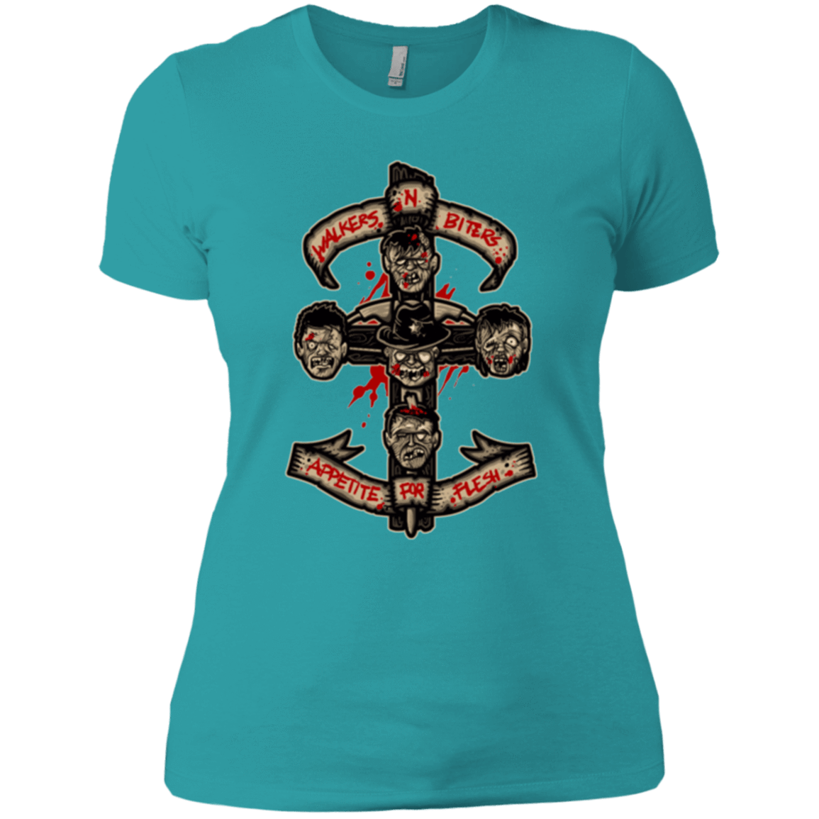 T-Shirts Tahiti Blue / X-Small APPETITE FOR FLESH Women's Premium T-Shirt