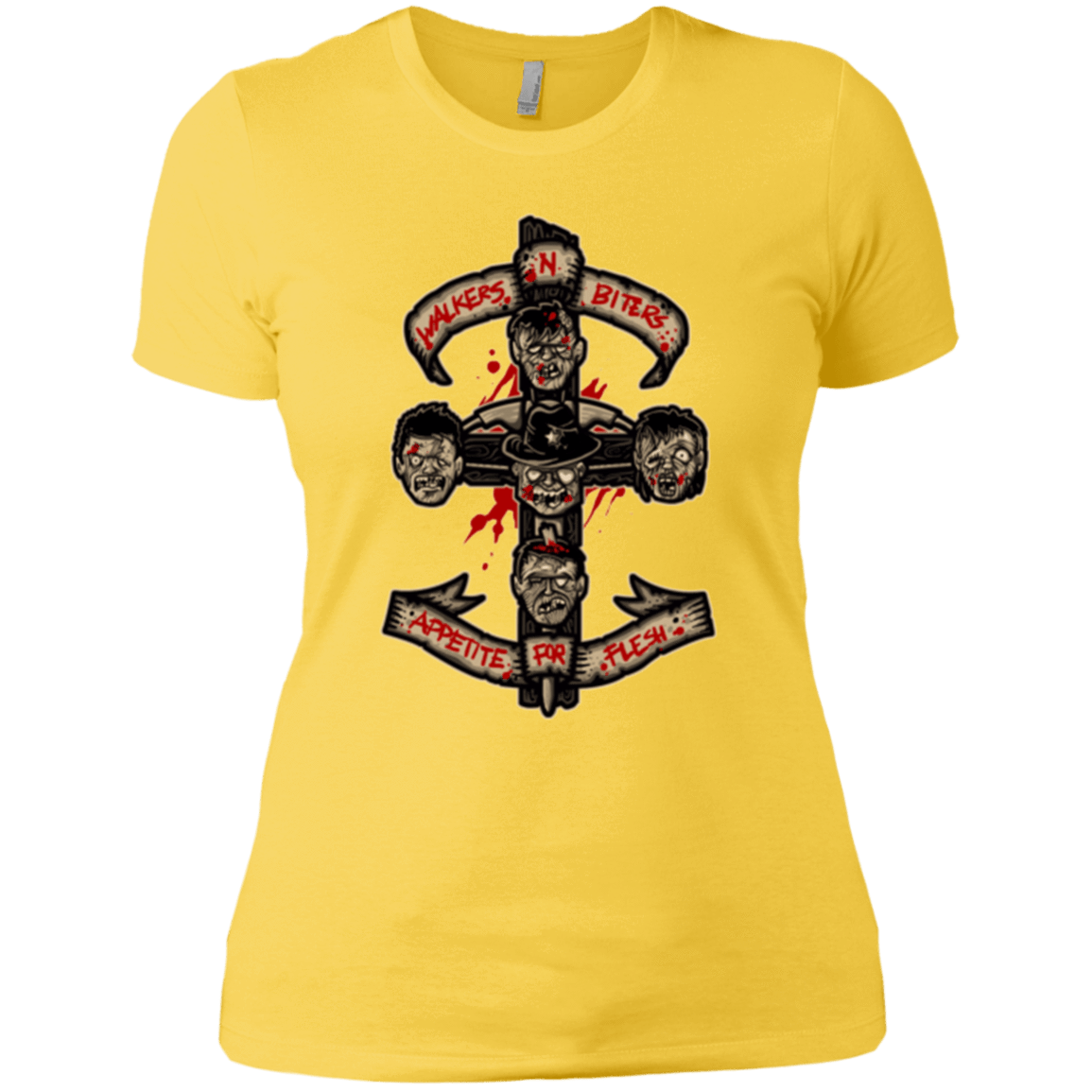 T-Shirts Vibrant Yellow / X-Small APPETITE FOR FLESH Women's Premium T-Shirt