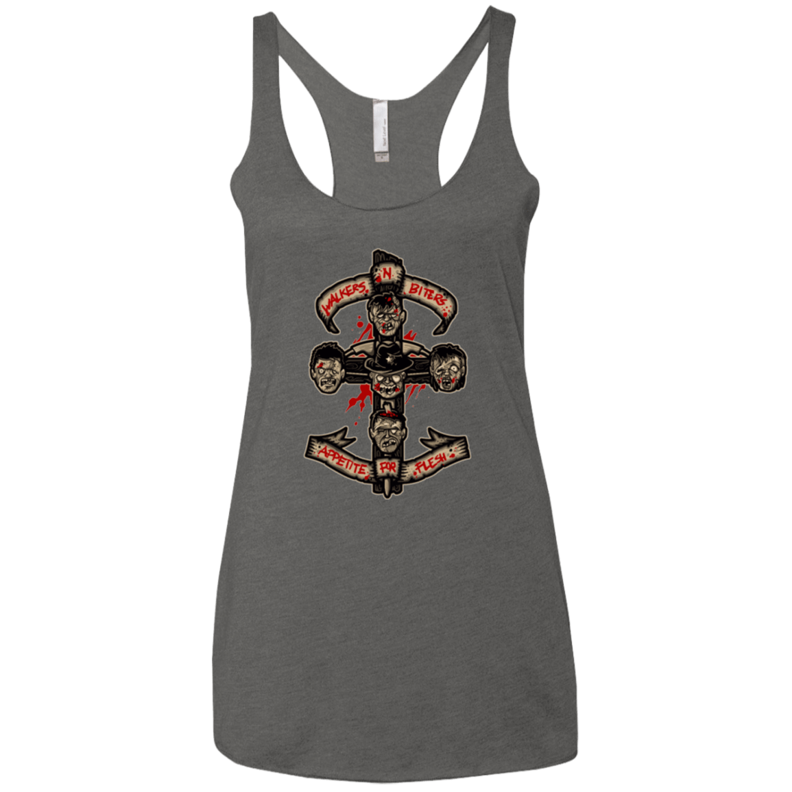 T-Shirts Premium Heather / X-Small APPETITE FOR FLESH Women's Triblend Racerback Tank