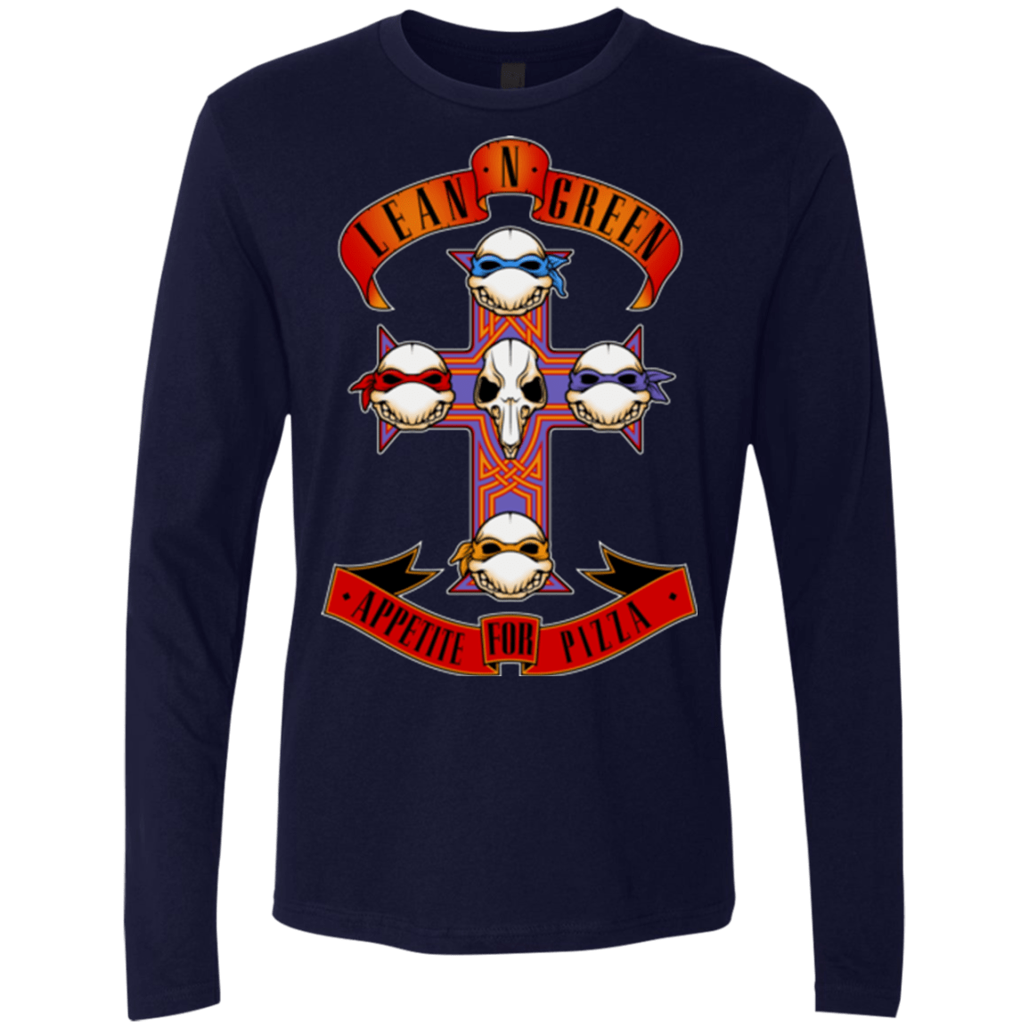T-Shirts Midnight Navy / Small APPETITE FOR PIZZA Men's Premium Long Sleeve