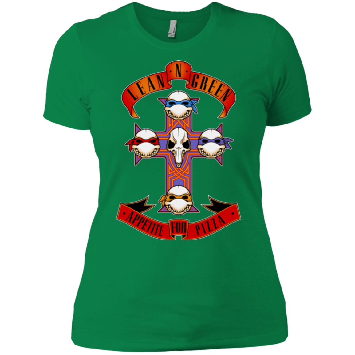 T-Shirts Kelly Green / X-Small APPETITE FOR PIZZA Women's Premium T-Shirt