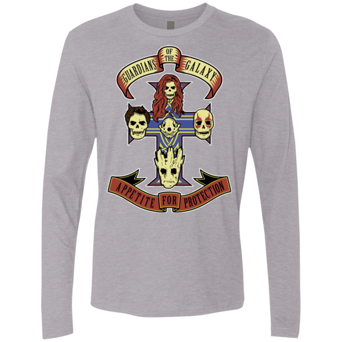 T-Shirts Heather Grey / Small Appetite for Protection Men's Premium Long Sleeve
