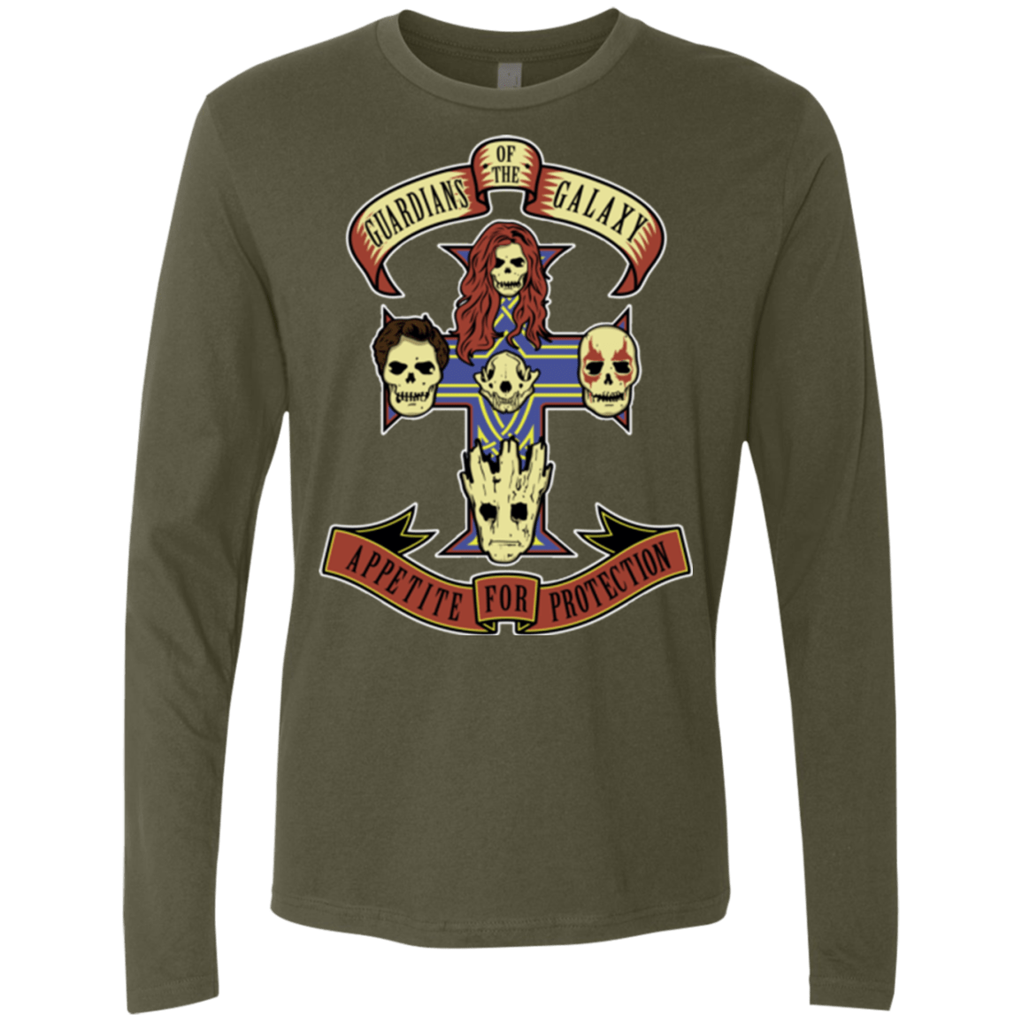 T-Shirts Military Green / Small Appetite for Protection Men's Premium Long Sleeve