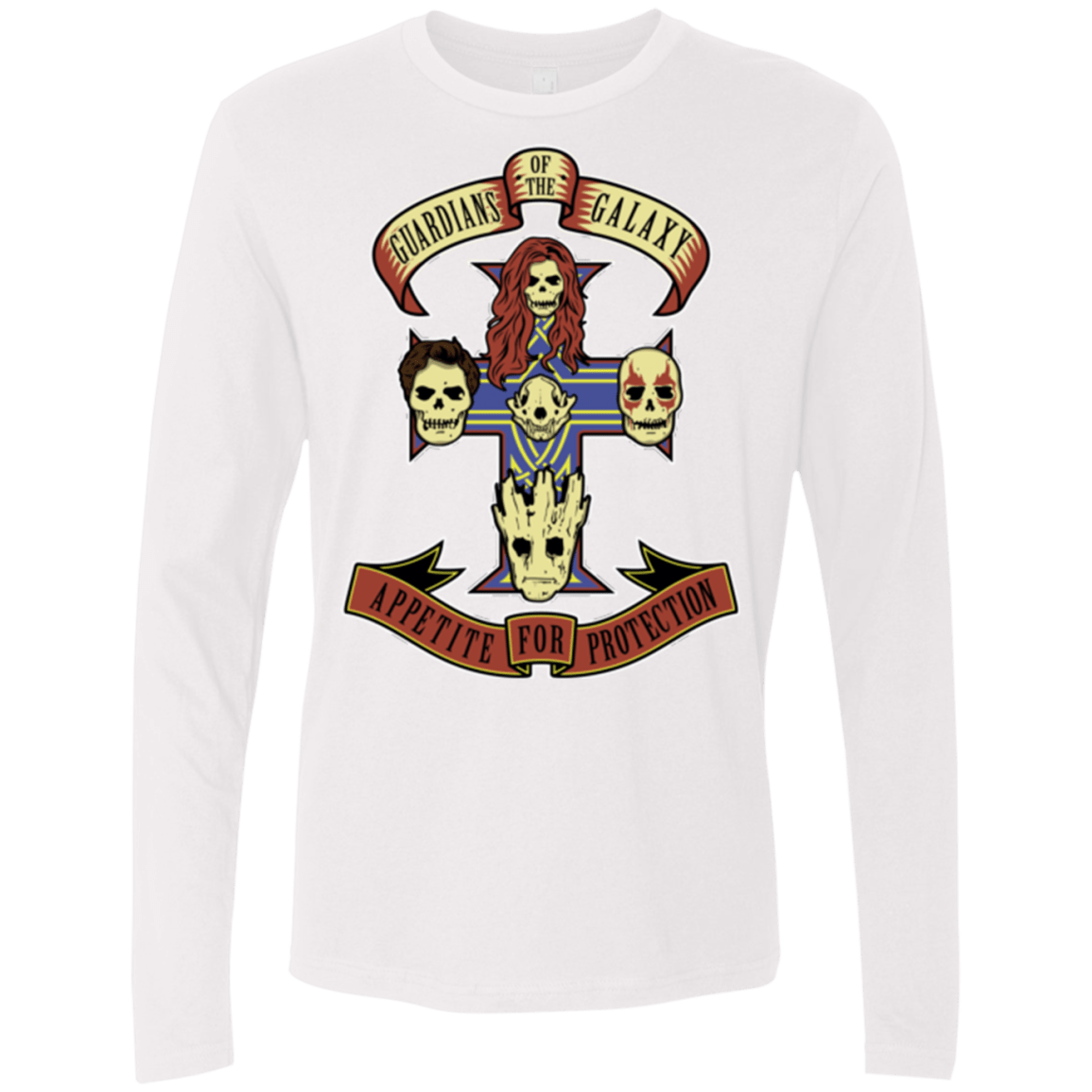T-Shirts White / Small Appetite for Protection Men's Premium Long Sleeve