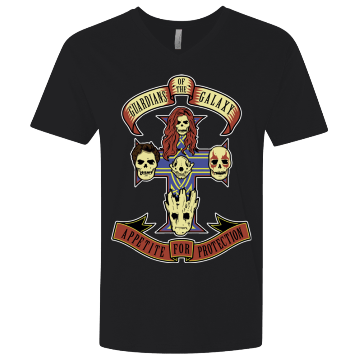 T-Shirts Black / X-Small Appetite for Protection Men's Premium V-Neck