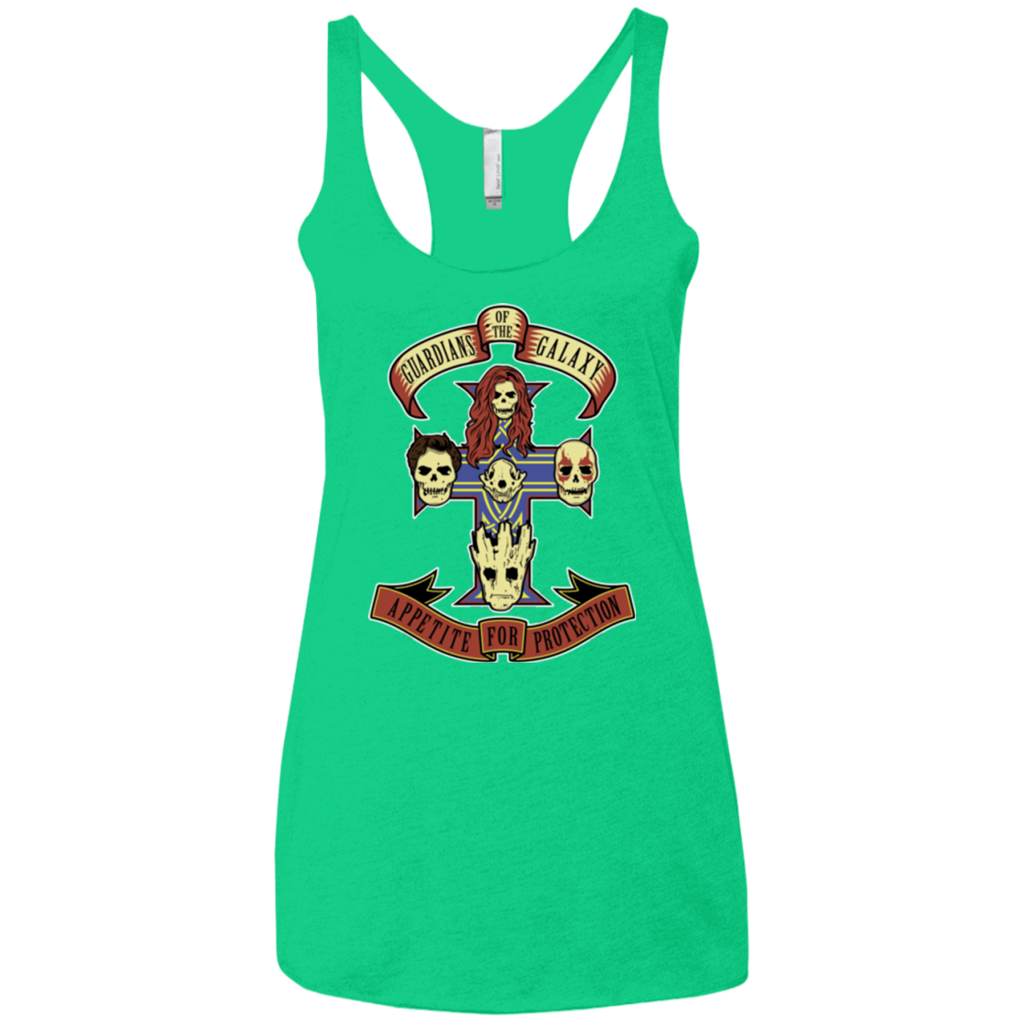 T-Shirts Envy / X-Small Appetite for Protection Women's Triblend Racerback Tank