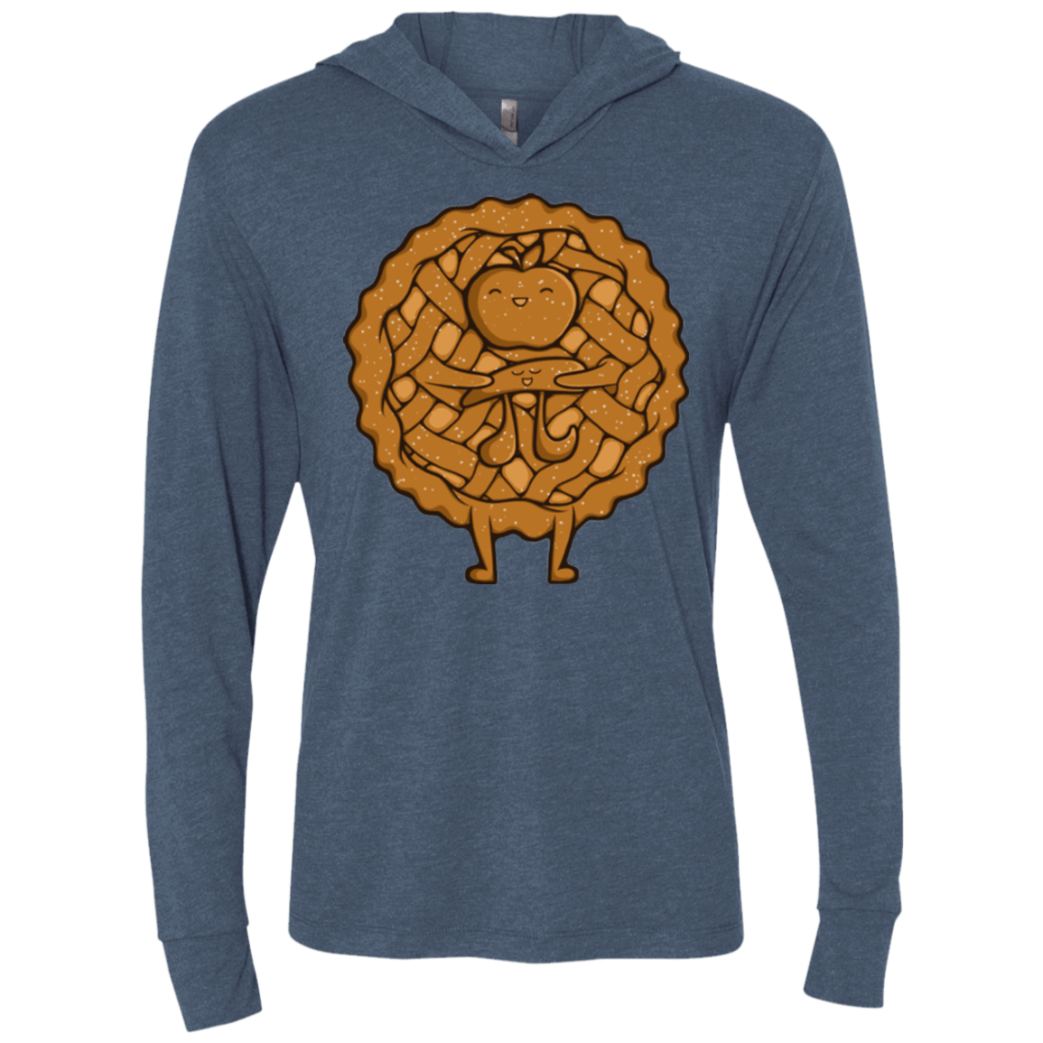 T-Shirts Indigo / X-Small Apple Pie Triblend Long Sleeve Hoodie Tee