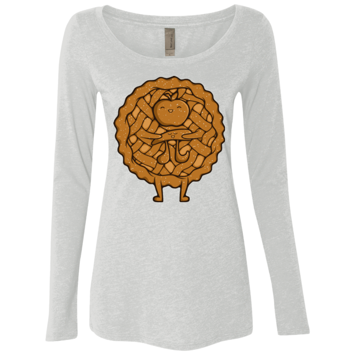 T-Shirts Heather White / Small Apple Pie Women's Triblend Long Sleeve Shirt