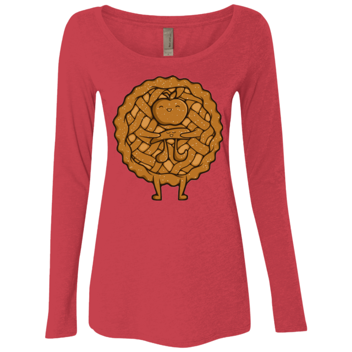T-Shirts Vintage Red / Small Apple Pie Women's Triblend Long Sleeve Shirt