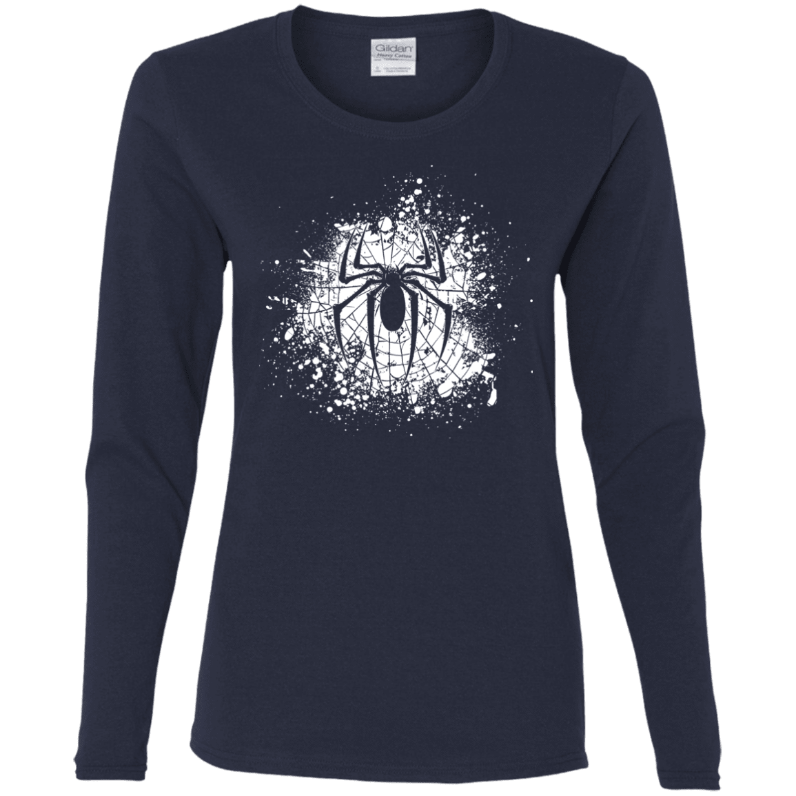 T-Shirts Navy / S Arachnophobia Women's Long Sleeve T-Shirt