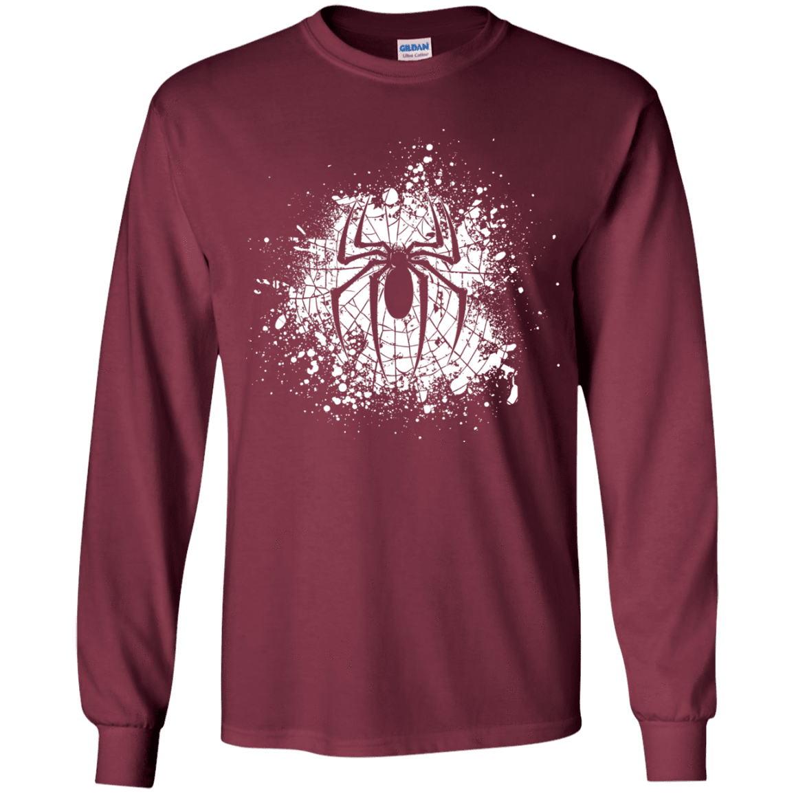 T-Shirts Maroon / YS Arachnophobia Youth Long Sleeve T-Shirt