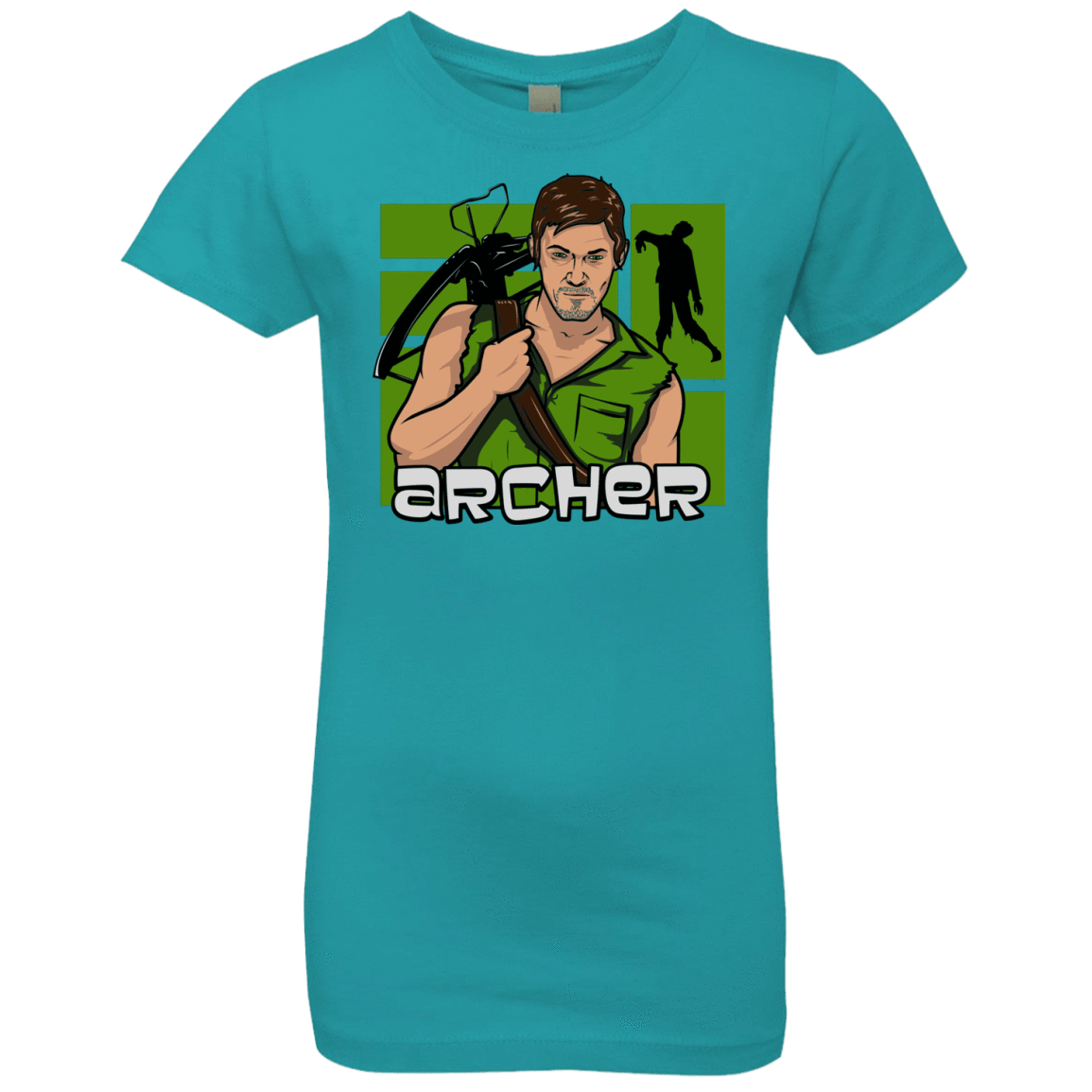 T-Shirts Tahiti Blue / YXS Archer Girls Premium T-Shirt