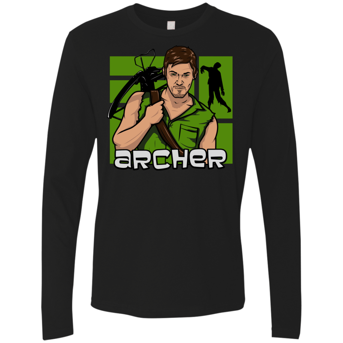T-Shirts Black / Small Archer Men's Premium Long Sleeve