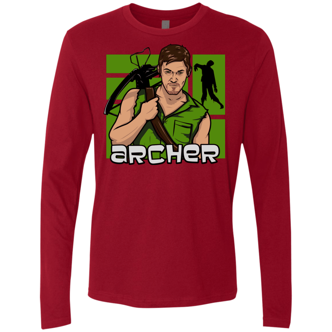 T-Shirts Cardinal / Small Archer Men's Premium Long Sleeve
