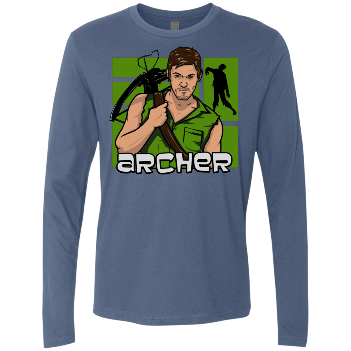 T-Shirts Indigo / Small Archer Men's Premium Long Sleeve