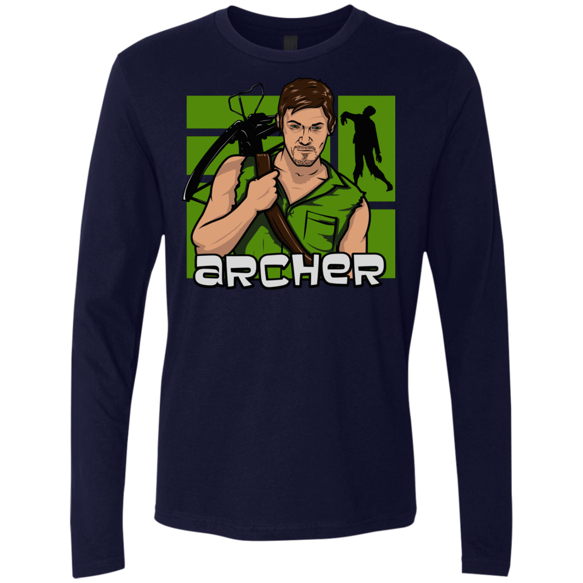 T-Shirts Midnight Navy / Small Archer Men's Premium Long Sleeve