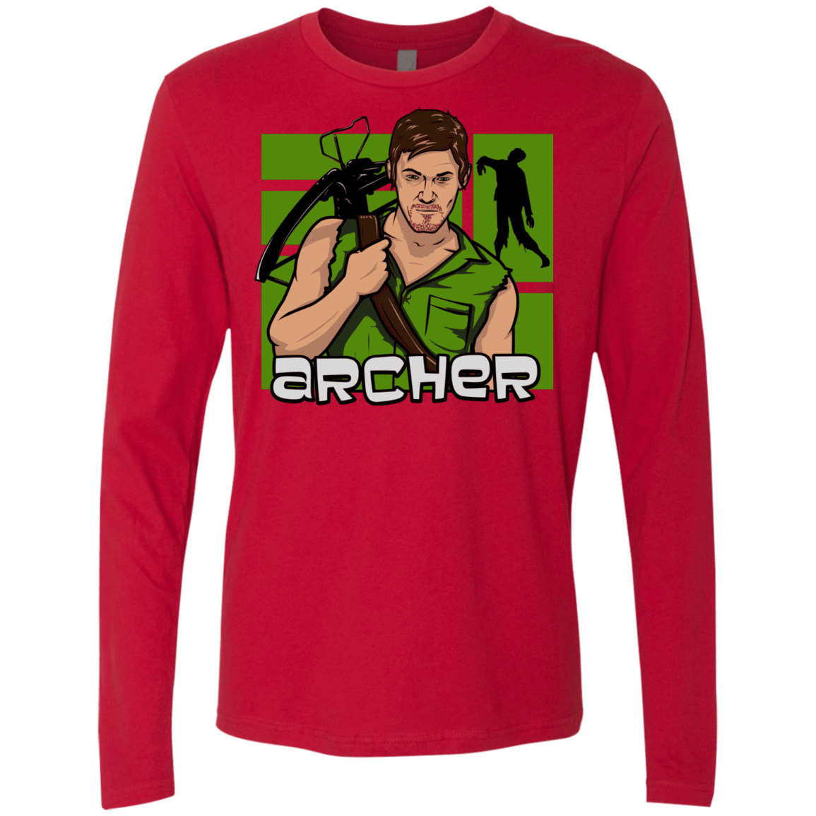T-Shirts Red / Small Archer Men's Premium Long Sleeve