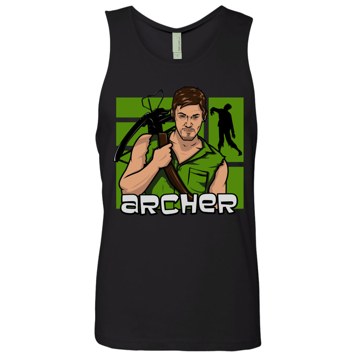 T-Shirts Black / Small Archer Men's Premium Tank Top