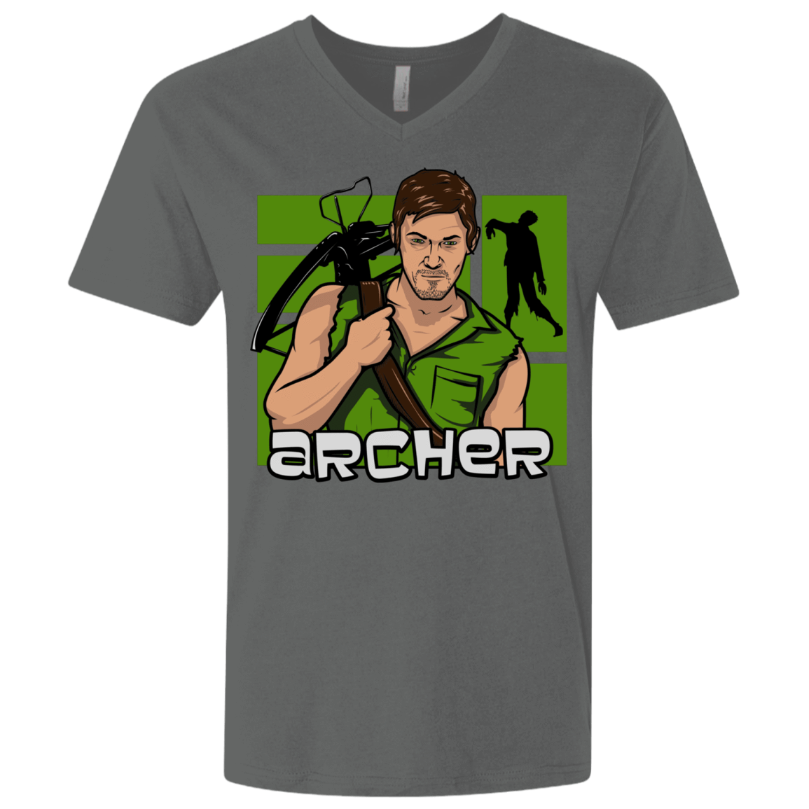 T-Shirts Heavy Metal / X-Small Archer Men's Premium V-Neck