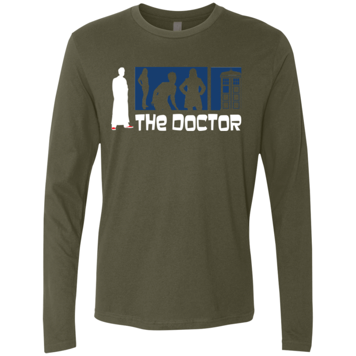 T-Shirts Military Green / Small Archer the Doctor Men's Premium Long Sleeve