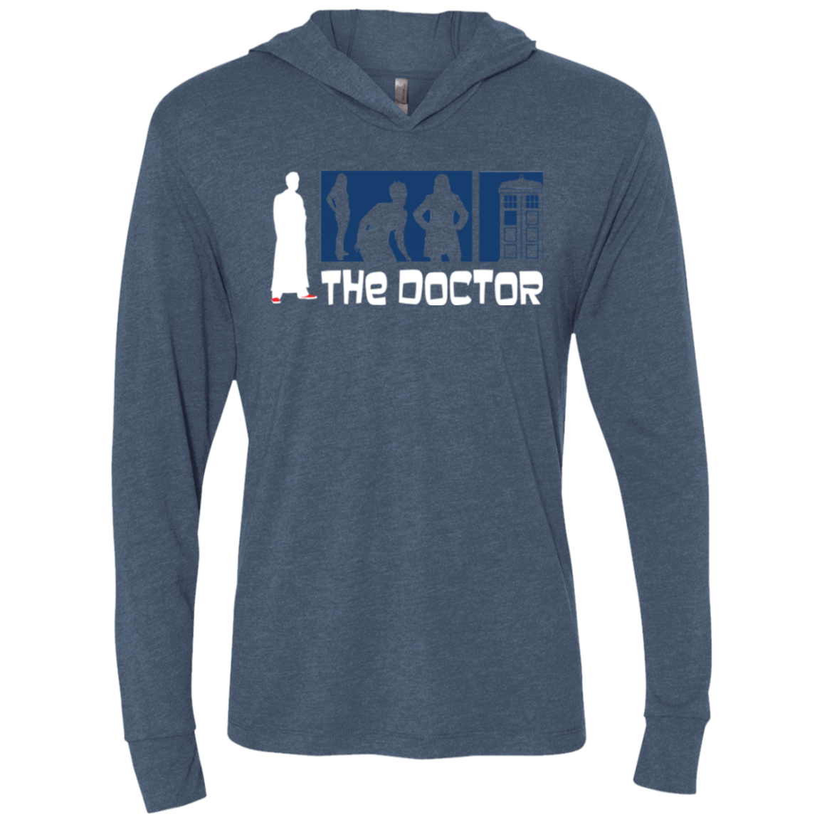 T-Shirts Indigo / X-Small Archer the Doctor Triblend Long Sleeve Hoodie Tee